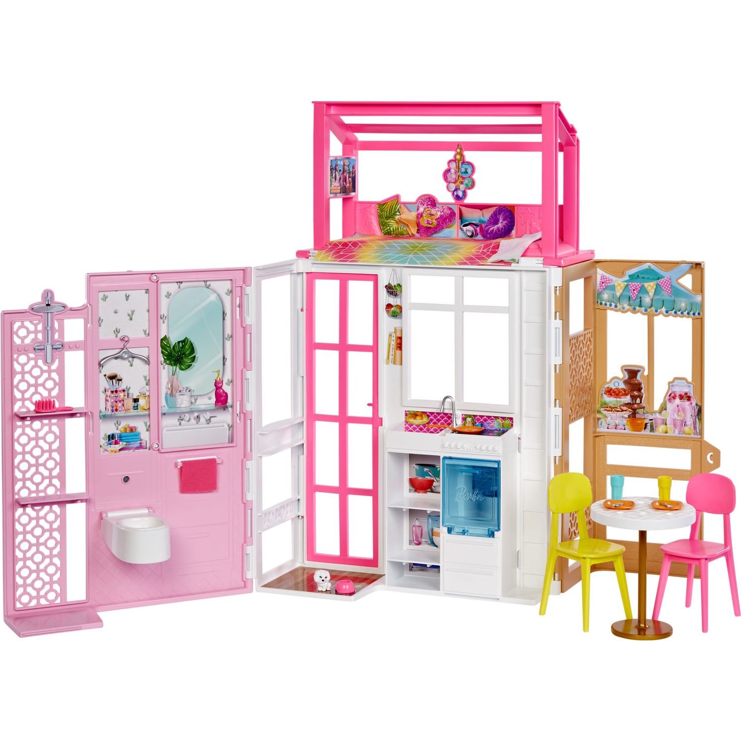 Портативний будиночок Barbie двоповерховий (HCD47) - фото 1