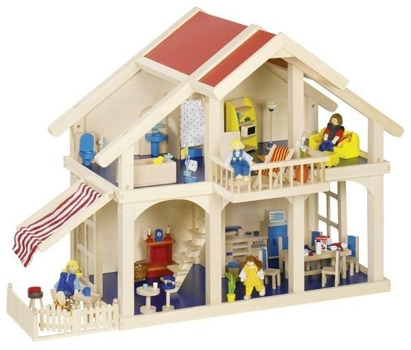 Кукольный домик Goki с внутреним двориком, 2 этажа (51893G) - фото 2