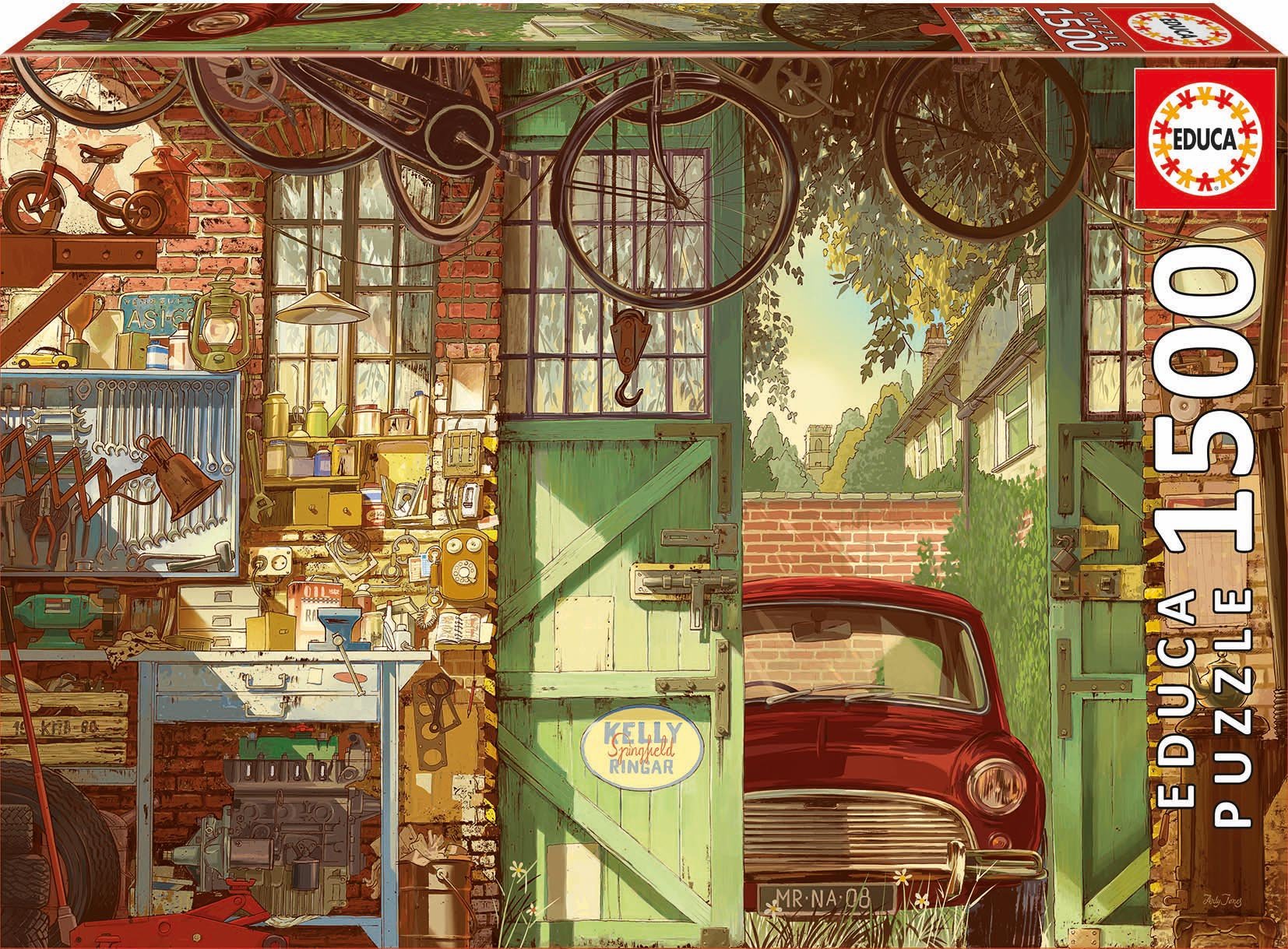 Пазл Educa Старый гараж. Арли Джонс, 1500 элементов (18005) - фото 1
