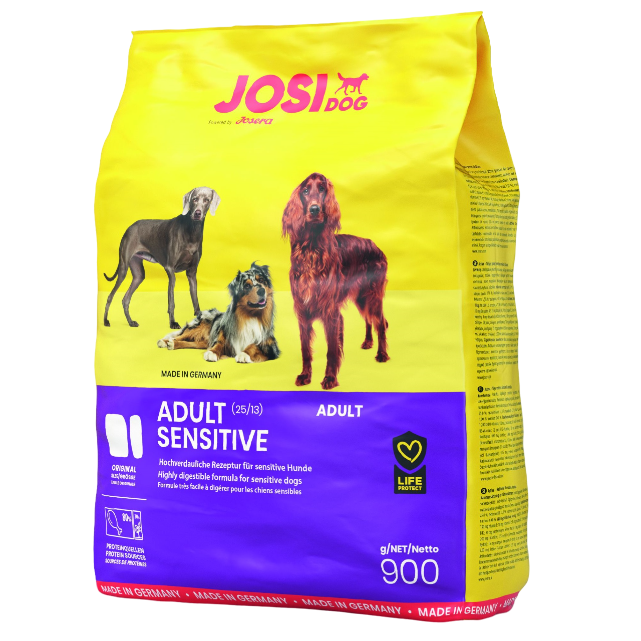 Сухой корм для собак с чувствительным пищеварением Josera JosiDog Adult Sensitive, с мясом домашней птицы, 0,9 кг - фото 1