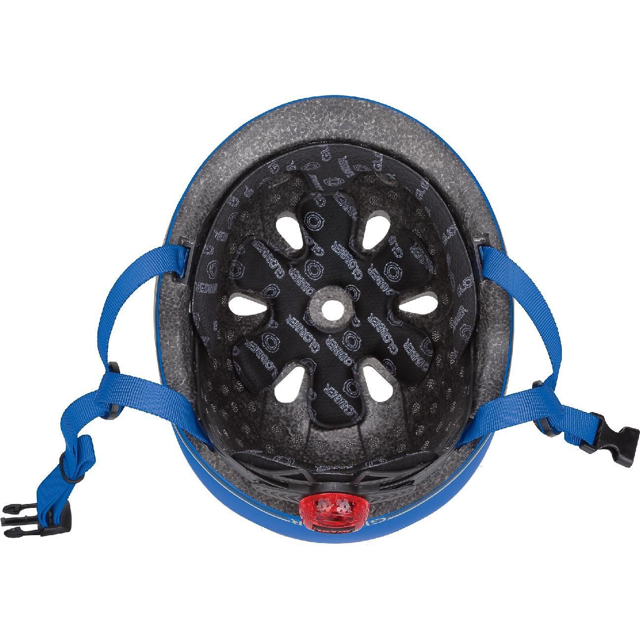 Шлем защитный Globber Evo Lights с фонариком 45-51 см синий (506-100) - фото 6