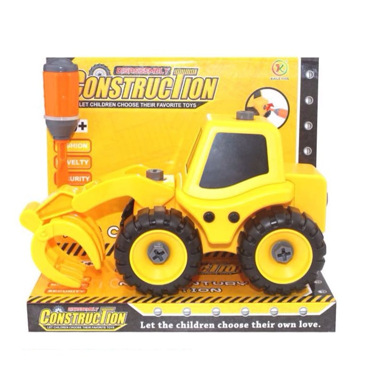 Трактор із навантажувачем Kaile Toys, жовтий (KL702-5) - фото 1