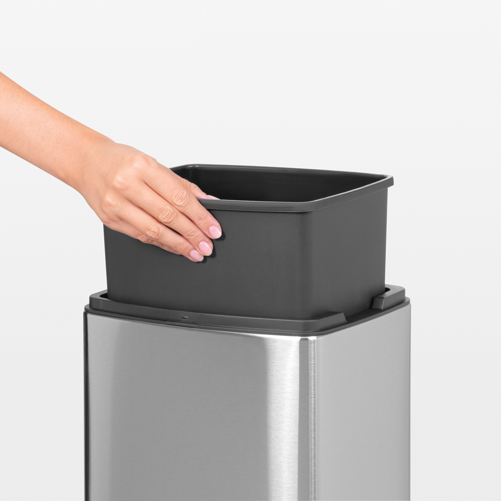 Бак для сміття Brabantia Touch Bin, 10 л, сріблястий (477225) - фото 4