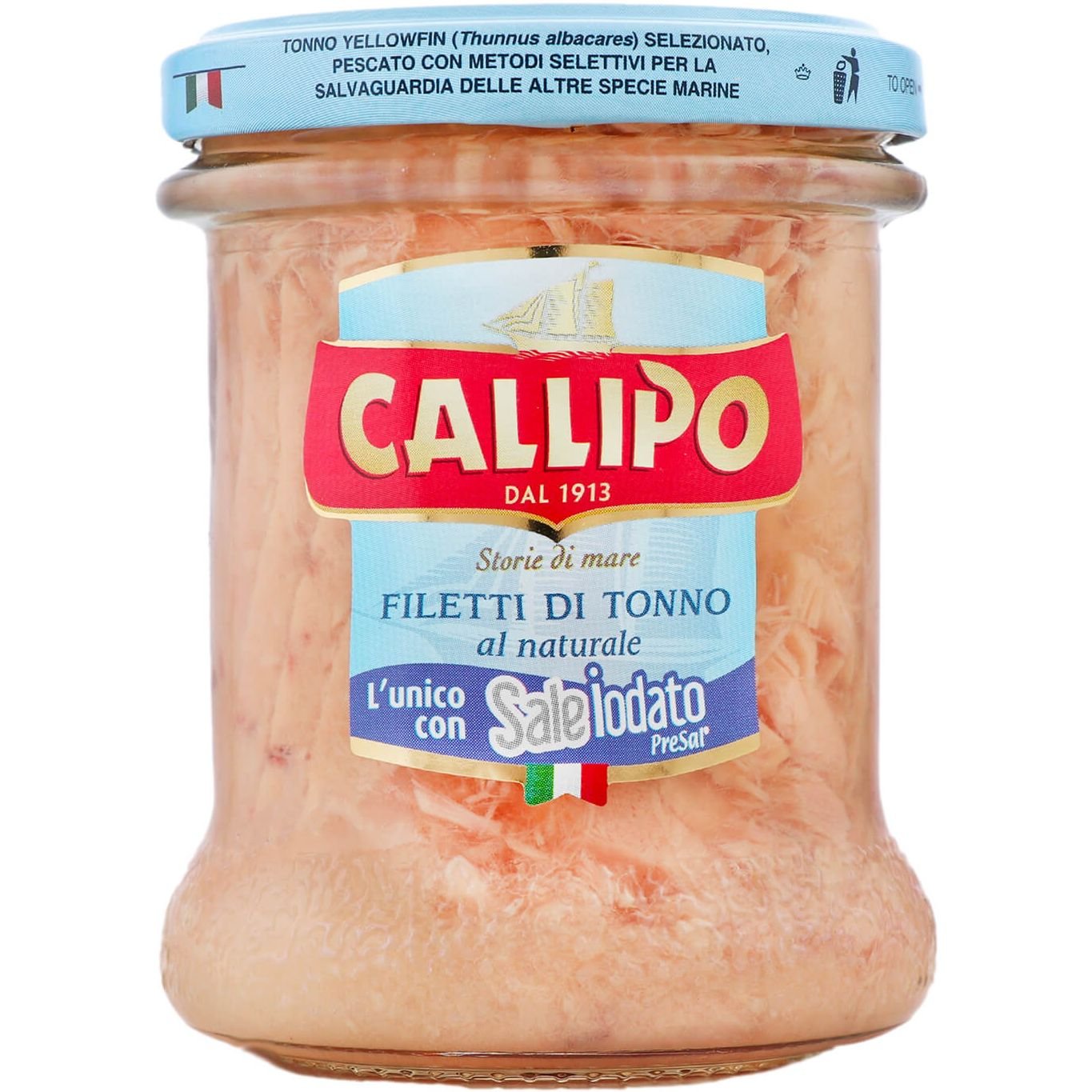 Тунец Callipo филе в собственном соку 170 г - фото 1