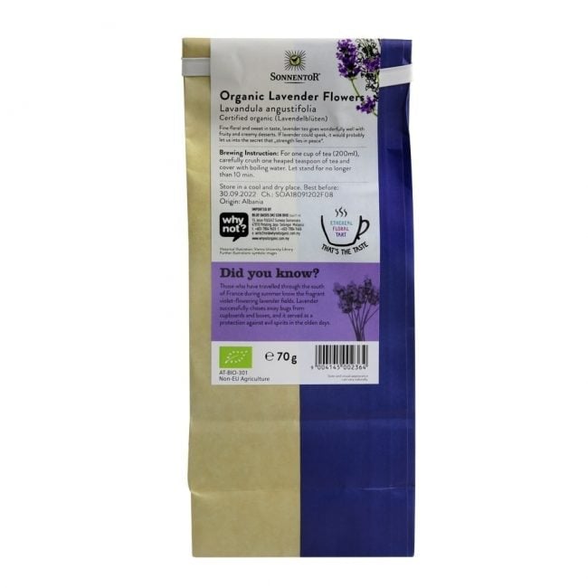Чай трав'яний Sonnentor Lavender Flowers органічний 70 г - фото 2