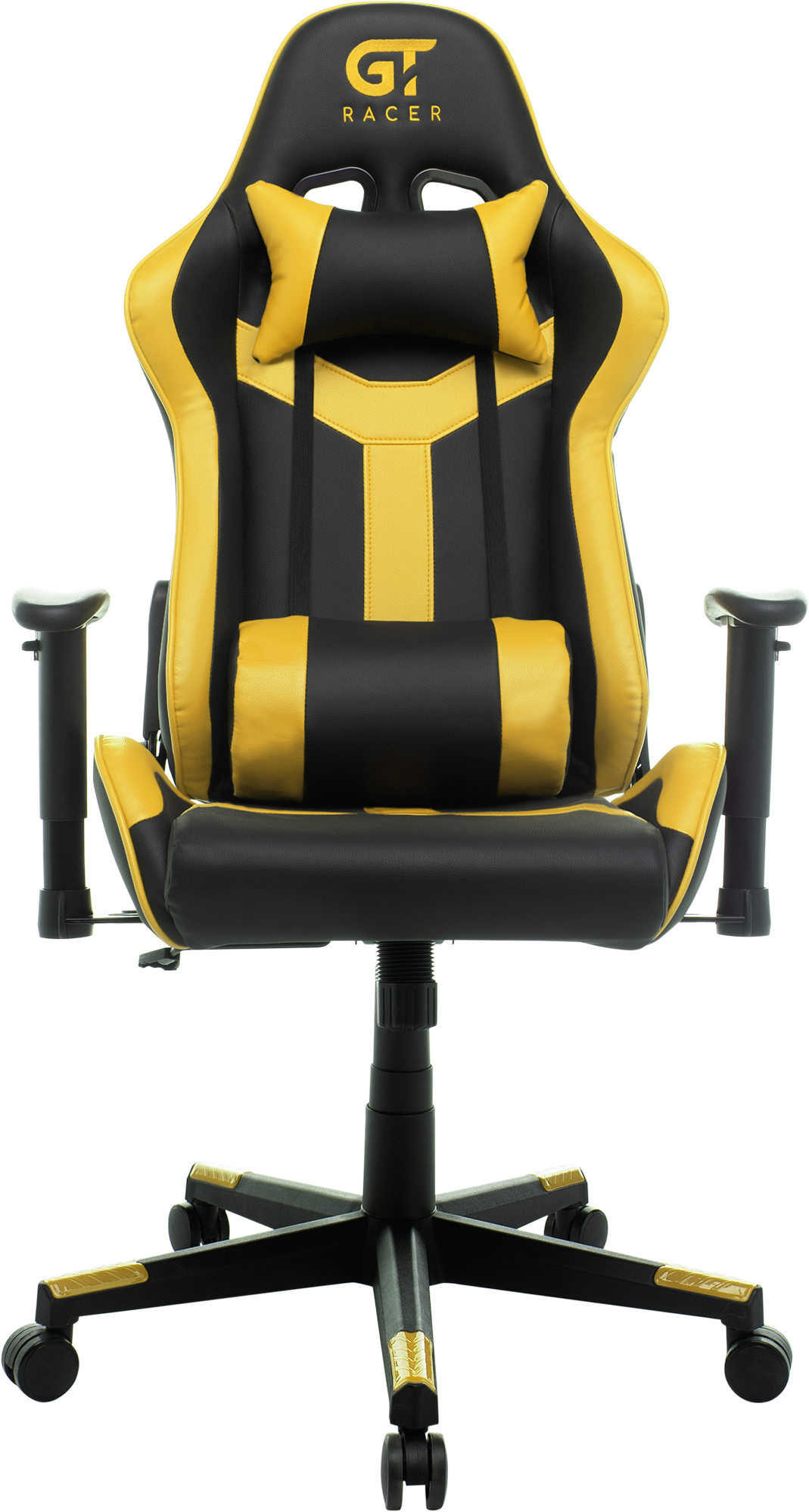 Геймерское кресло GT Racer черное с желтым (X-2527 Black/Yellow) - фото 3