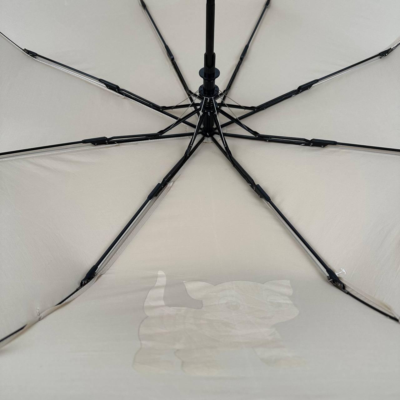 Детский складной зонтик полуавтомат Toprain 97 см серый - фото 7