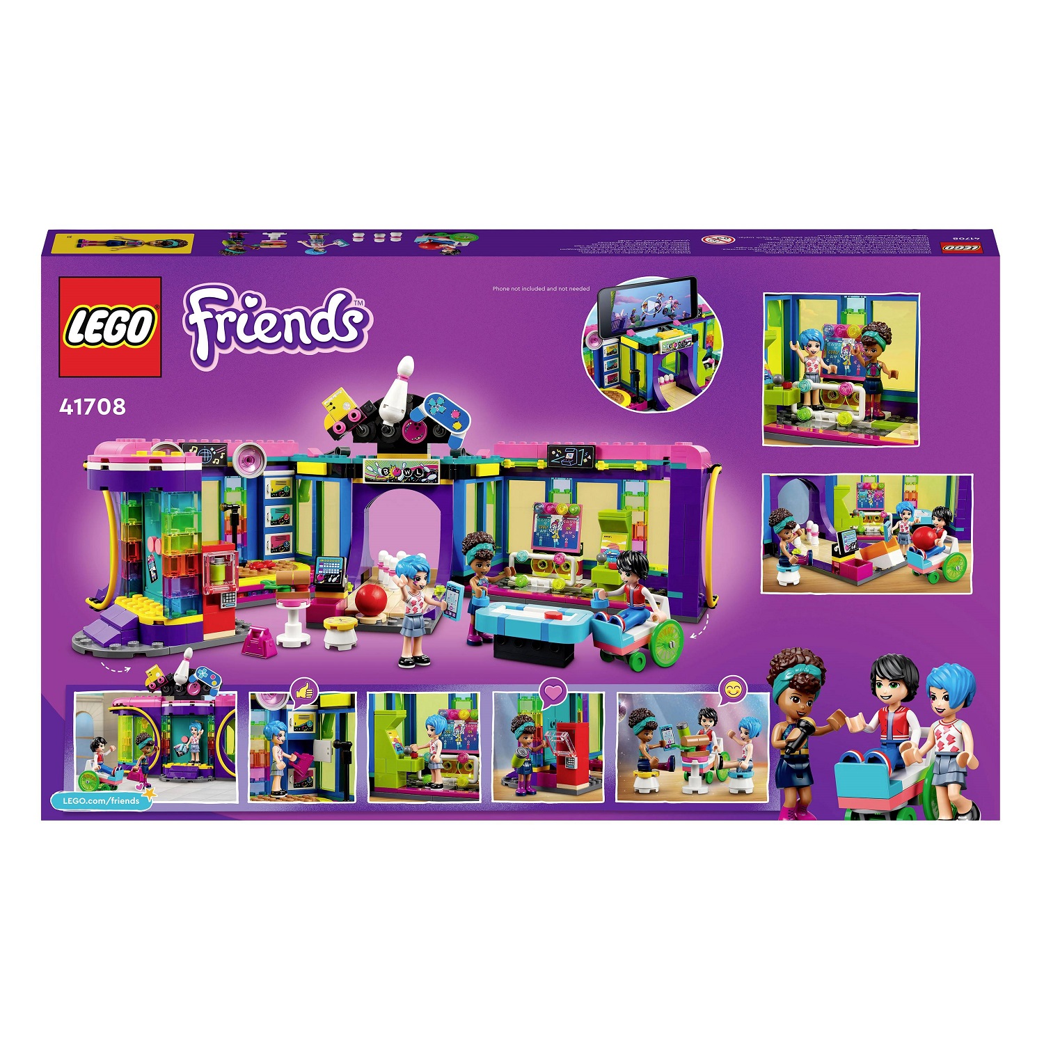 Конструктор LEGO Friends Аркадная дискотека на роликах, 642 деталей (41708) - фото 2