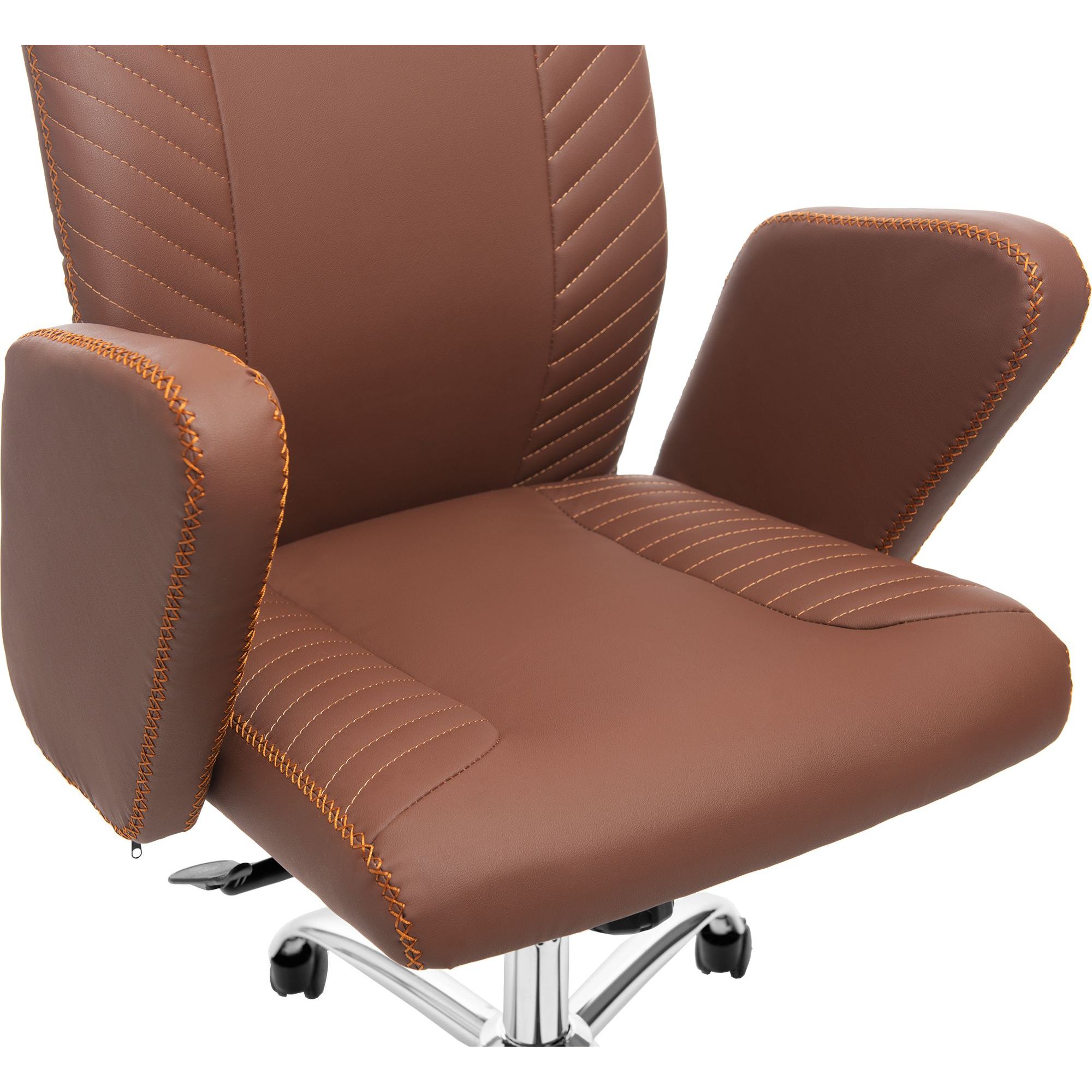 Офисное кресло GT Racer B-2380, коричневое (B-2380 Brown) - фото 7