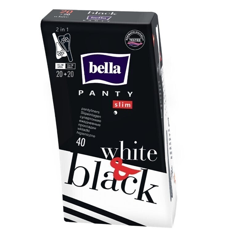 Ежедневные прокладки Bella Panty Slim Black&White 40 шт. - фото 5