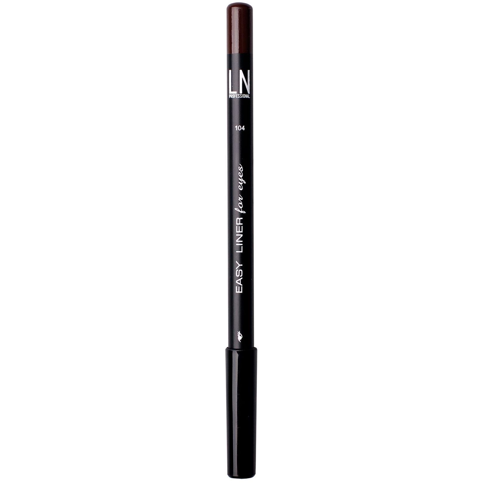 Карандаш для глаз LN Professional Easy Liner Eye Pencil тон 104 (Dark Chocolate) 1.7 г - фото 1