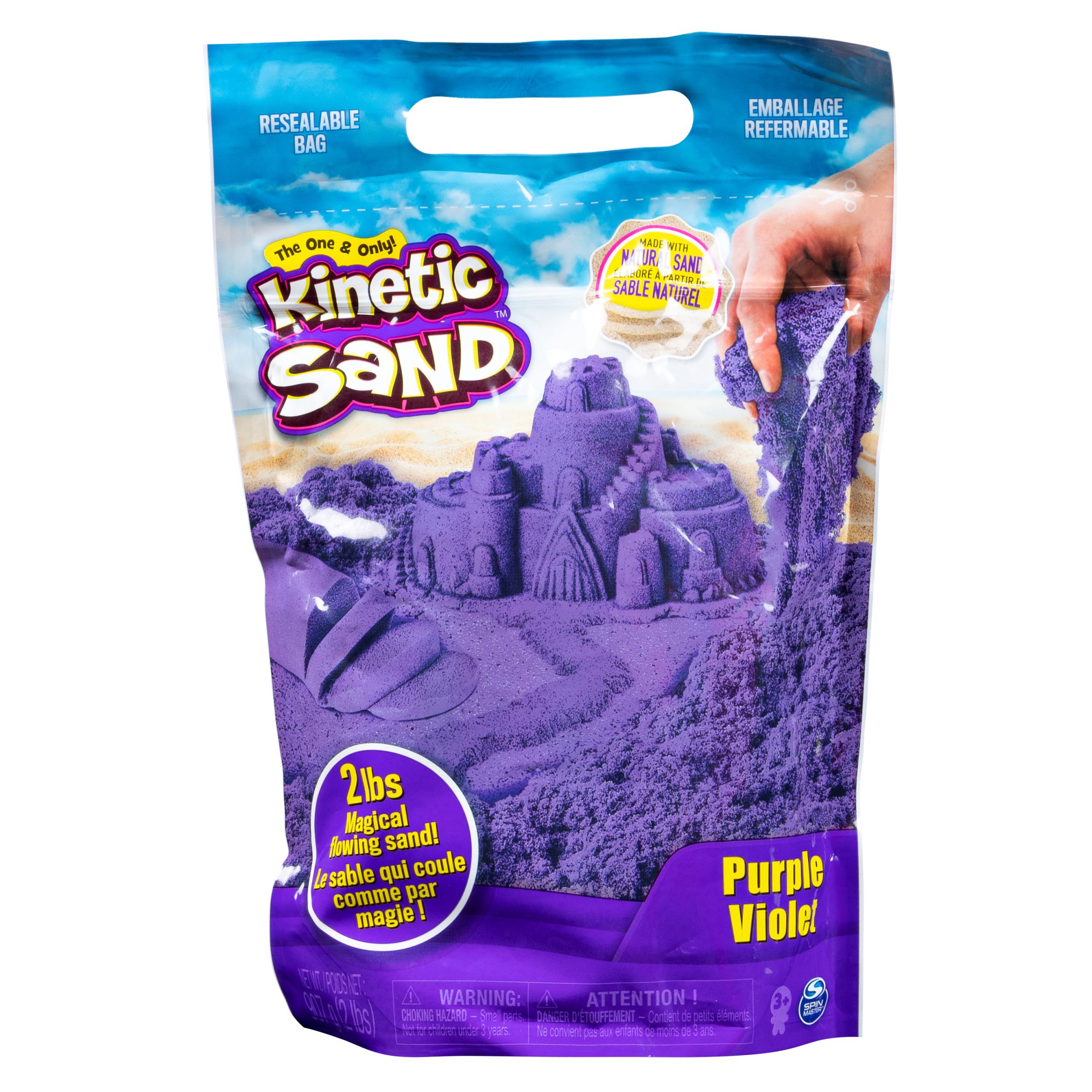 Кінетичний пісок Kinetic Sand Colour, фіолетовий, 907 г (71453P) - фото 1