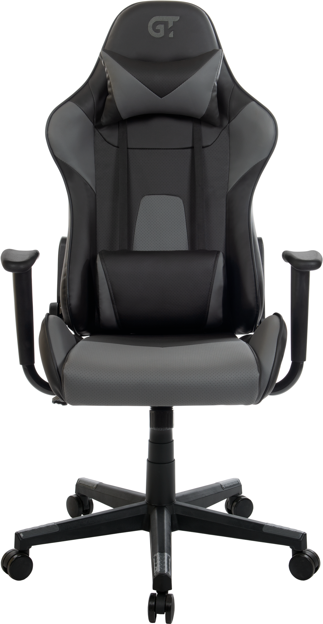Геймерское кресло GT Racer черное с темно-серым (X-2317 Black/Dark Gray) - фото 6
