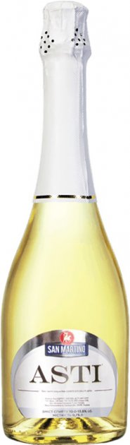 Вино ігристе San Martino Салюте Асті, біле, солодке, 12,5%, 0,75 л (598076) - фото 1