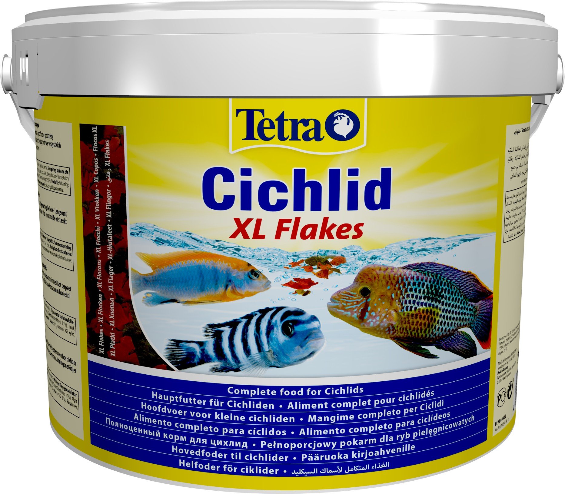 Корм для акваріумних риб Tetra Cichlid XL Flakes Пластівці, 10 л (201415) - фото 1
