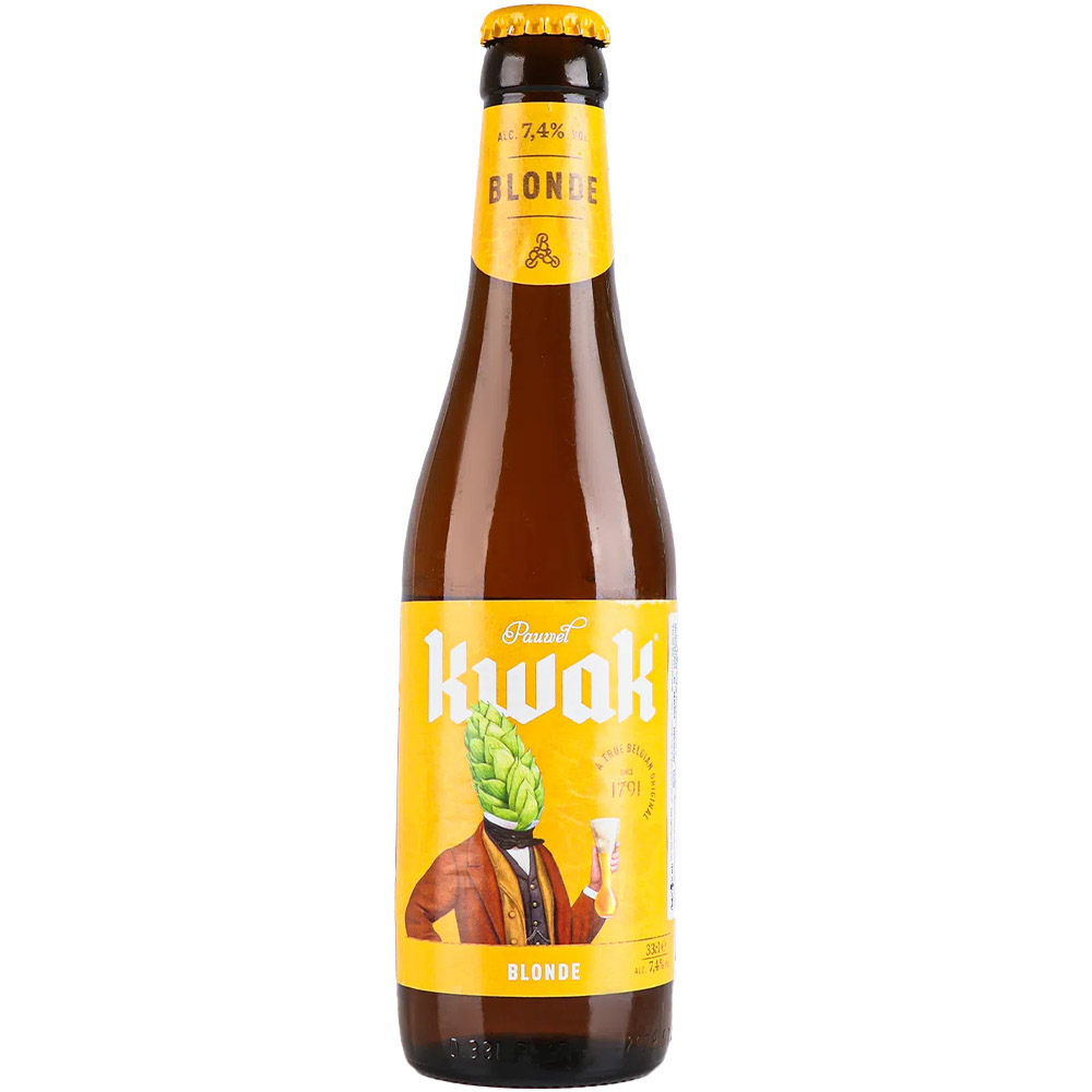 Пиво Kwak Blonde светлое 7.4% 0.33 л - фото 1