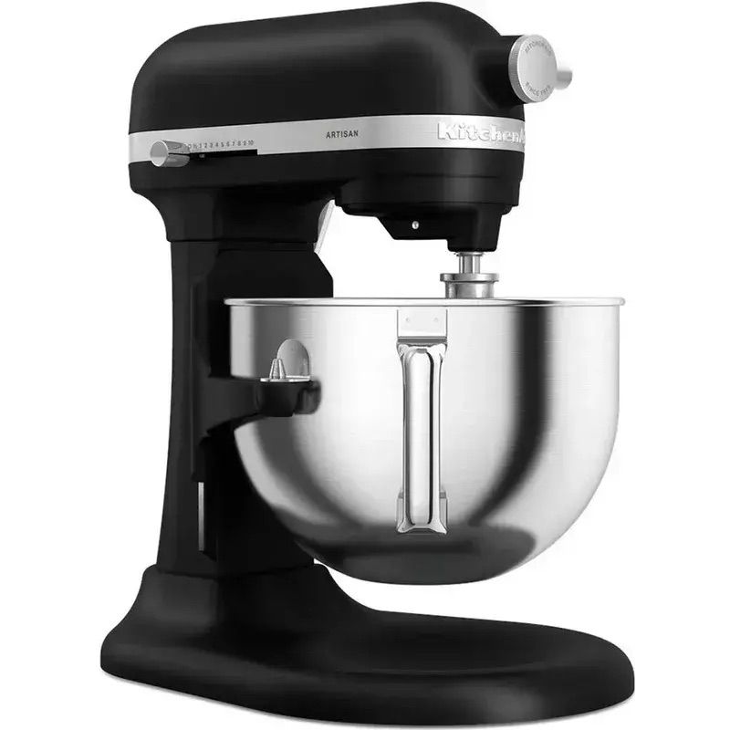 Планетарний міксер KitchenAid Artisan з підйомною чашею 5.6 л чорний матовий (5KSM60SPXEBM) - фото 2