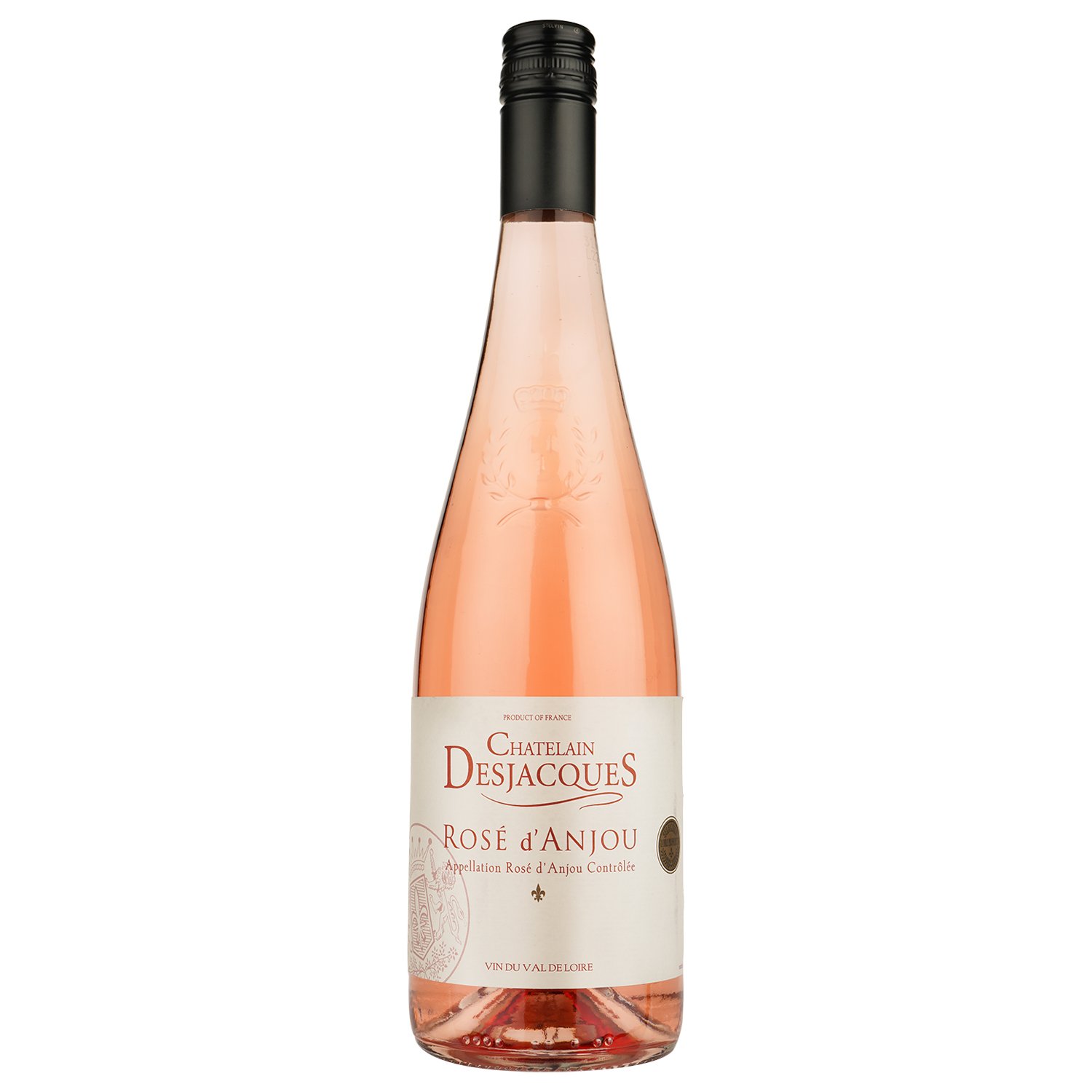 Вино Chatelain Desjacques Rose dAnjou, рожеве, напівсолодке, 10,5%, 0,75 л - фото 1