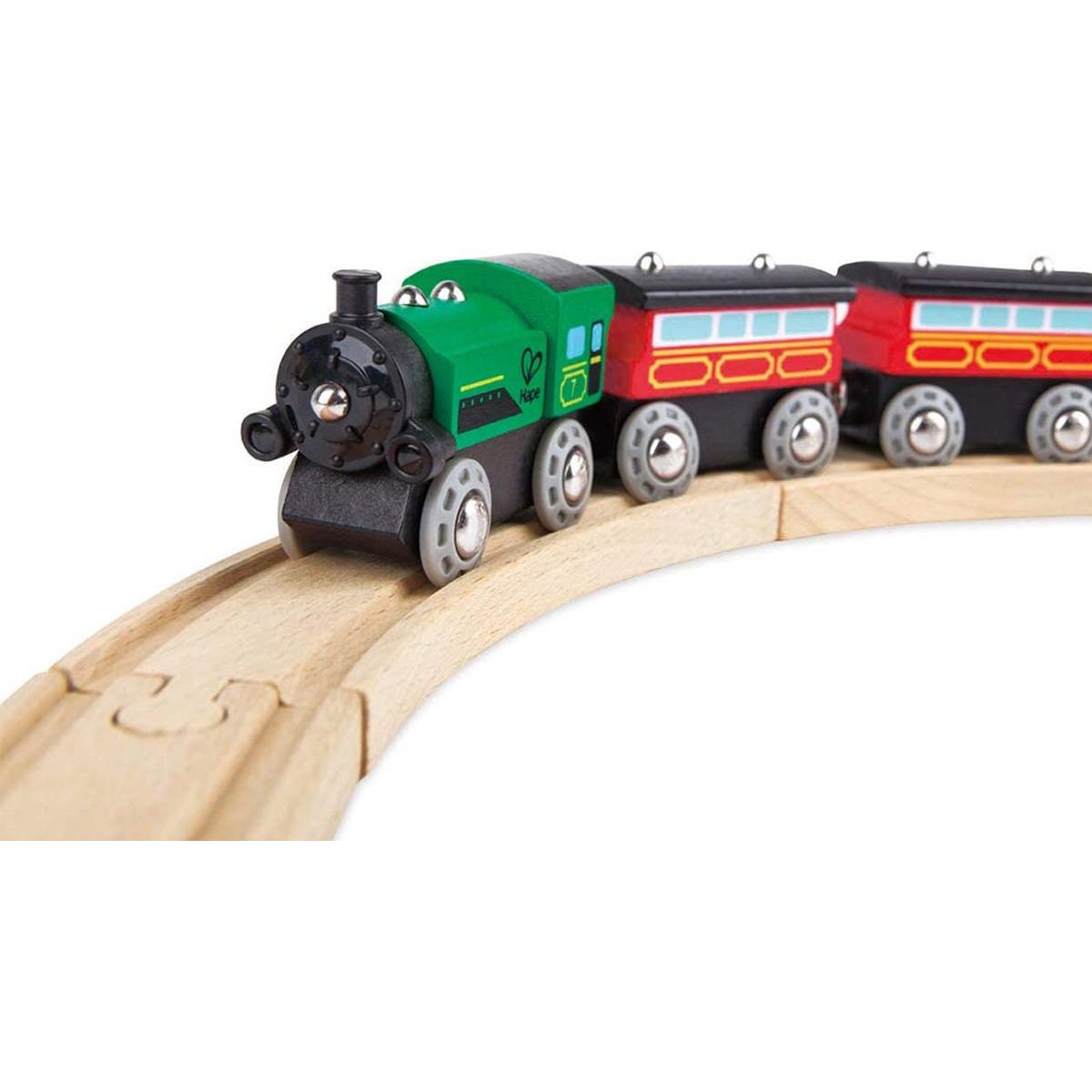 Набор для игрушечных железных дорог Hape Пассажирский поезд (E3719) - фото 4
