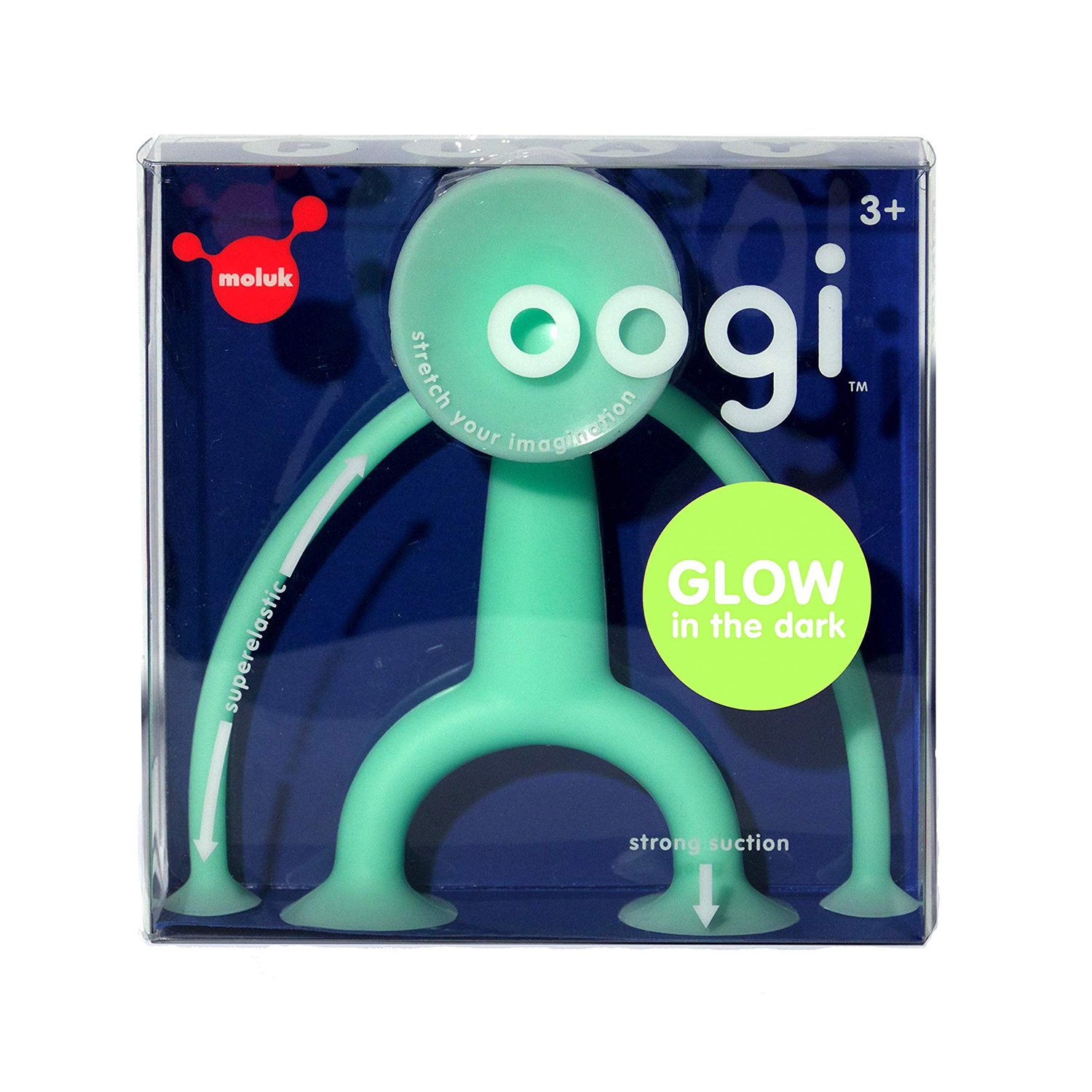 Игрушка-антистресс Moluk Уги взрослый Glow, 13 см, флуоресцентная, зеленая (43110) - фото 5