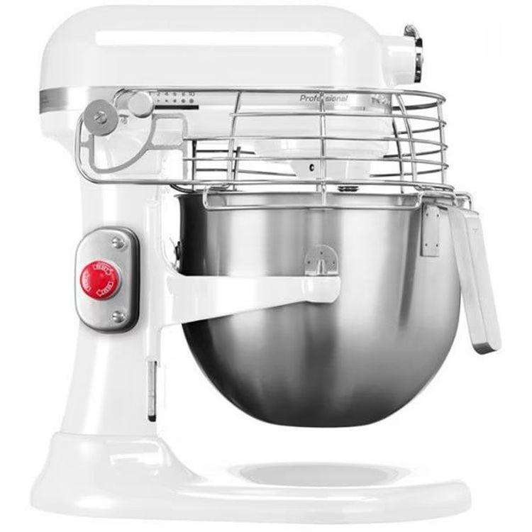 Планетарный миксер KitchenAid Professional 6.9 л белый (5KSM7990XEWH) - фото 1