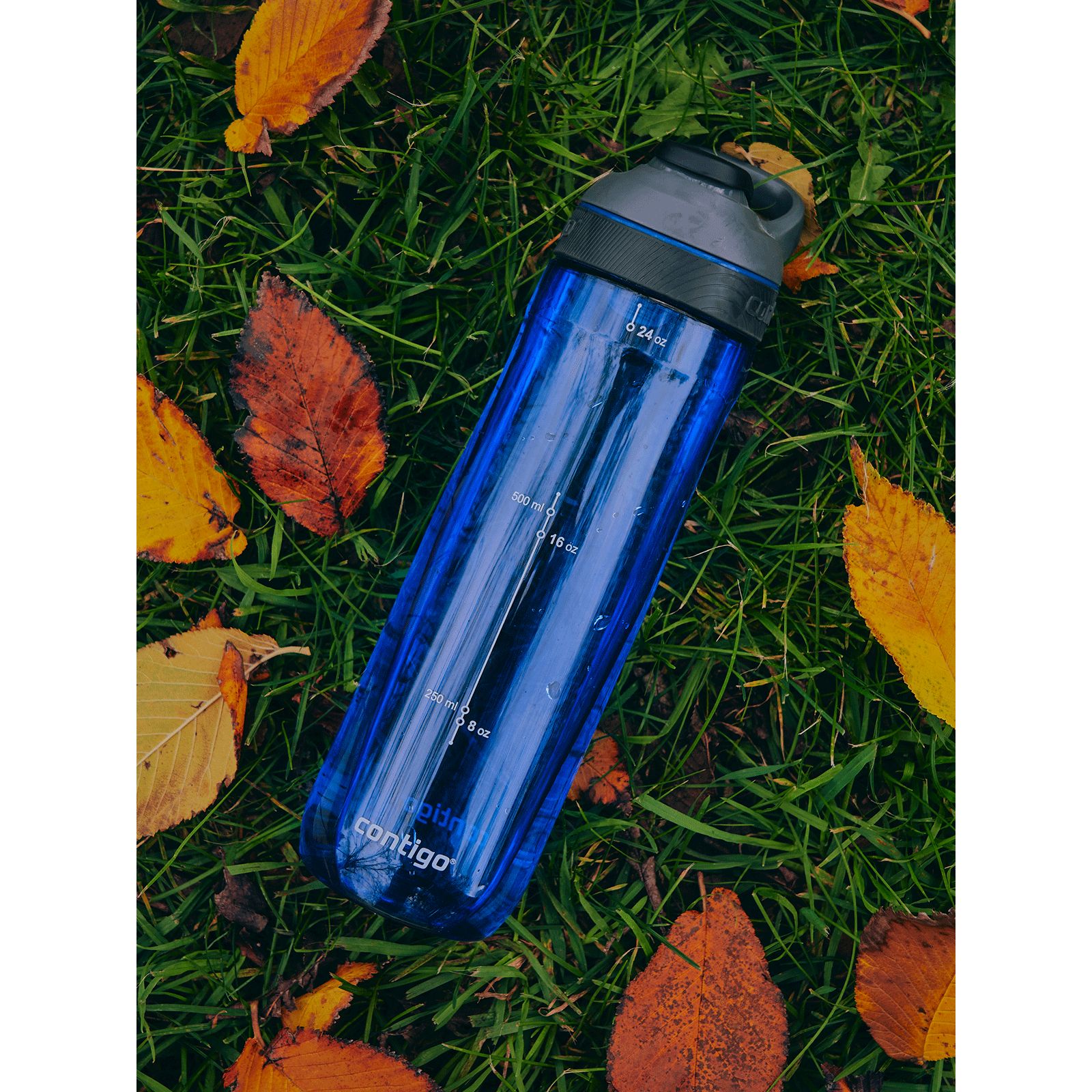 Пляшка для води Contigo Cortland Monaco/Gray спортивна синя 0.72 л (2191386) - фото 8