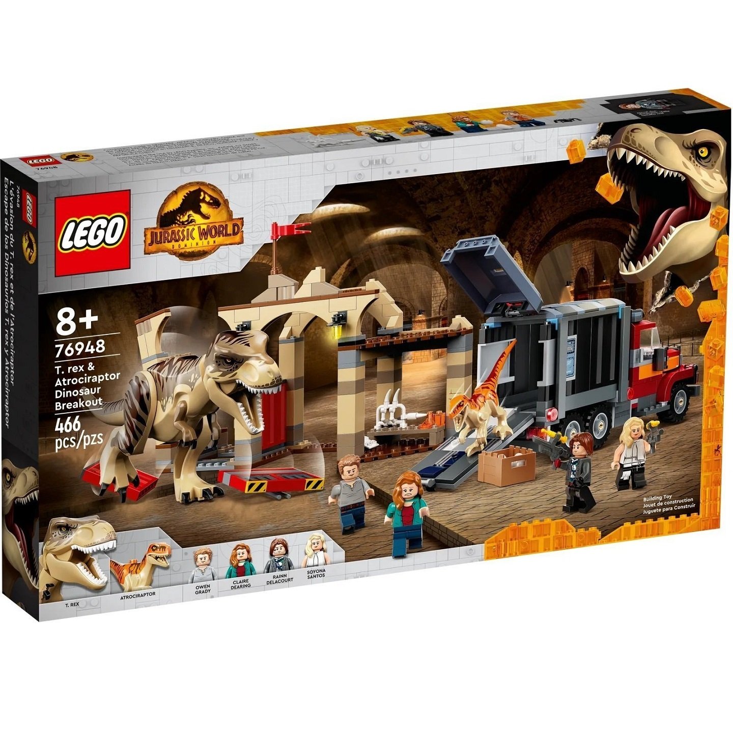 Конструктор LEGO Jurassic World Побег динозавров, 466 детали (76948) - фото 1