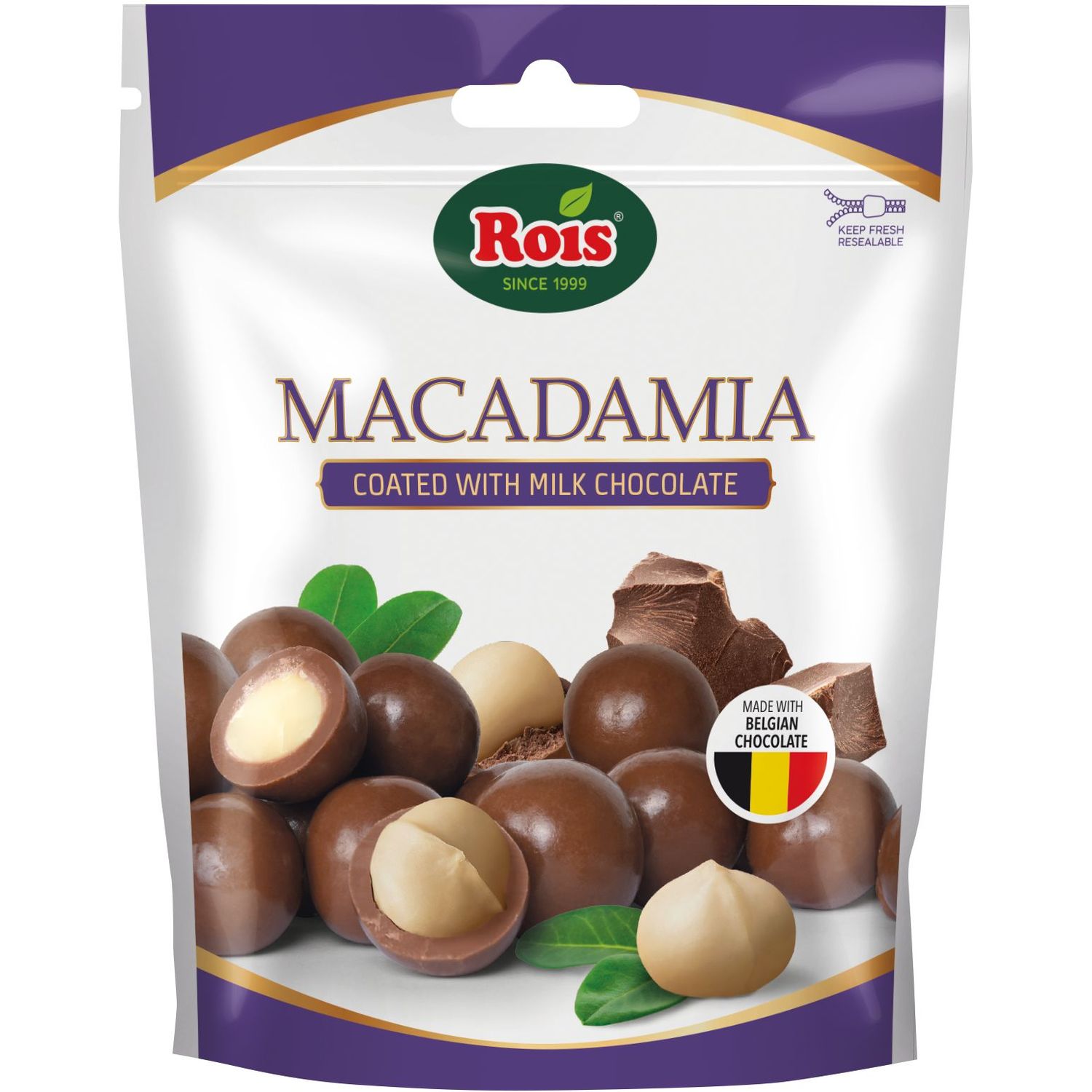 Макадамія Rois у молочному шоколаді 90 г - фото 1