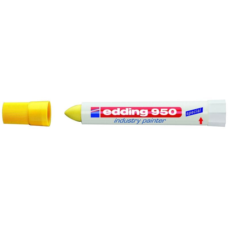 Маркер Edding Industry Paint конусоподібний 10 мм жовтий (e-950/05) - фото 1