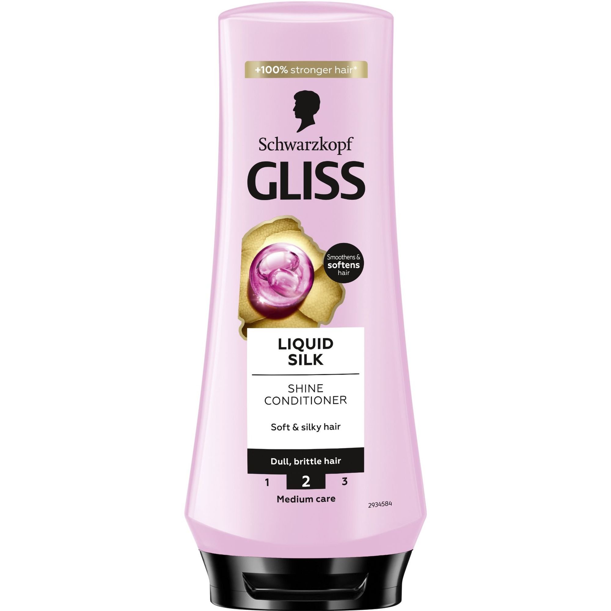 Бальзам Gliss Liquid Silk Shine для ламкого та тьмяного волосся 200 мл - фото 1