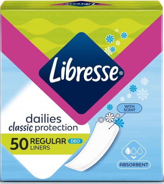 Ежедневные прокладки Libresse Classic Deo 50 шт. - фото 2