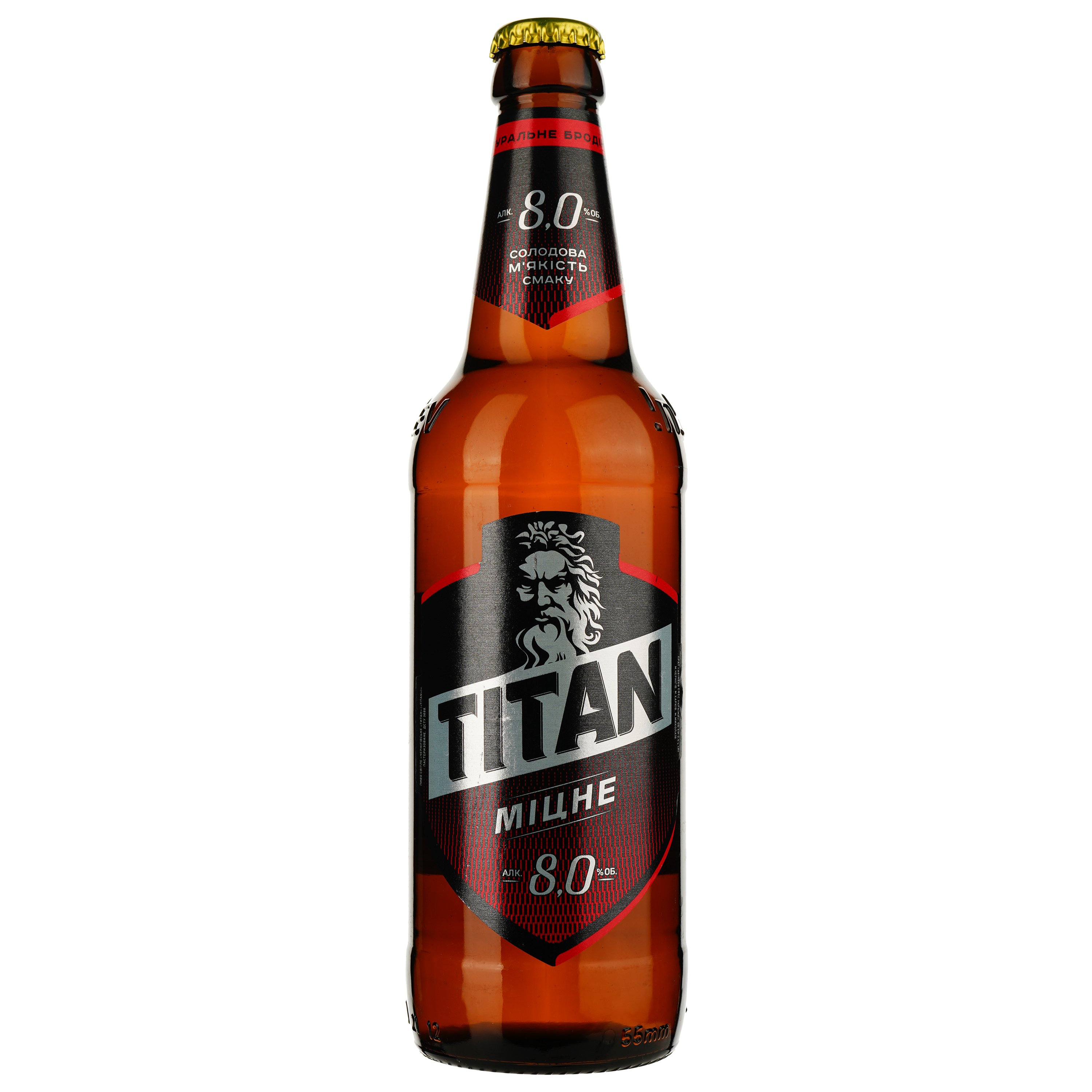 Пиво Чернігівське Titan, світле, 8%, 0,5 л (890068) - фото 1