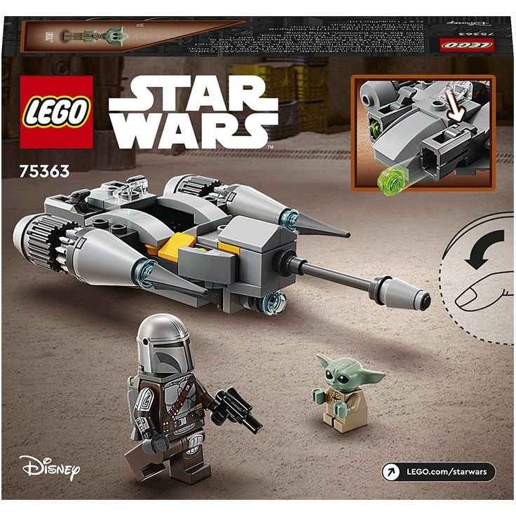 Конструктор LEGO Star Wars Мікрофайтер Винищувача Мандалорця N-1, 88 деталей (75363) - фото 2