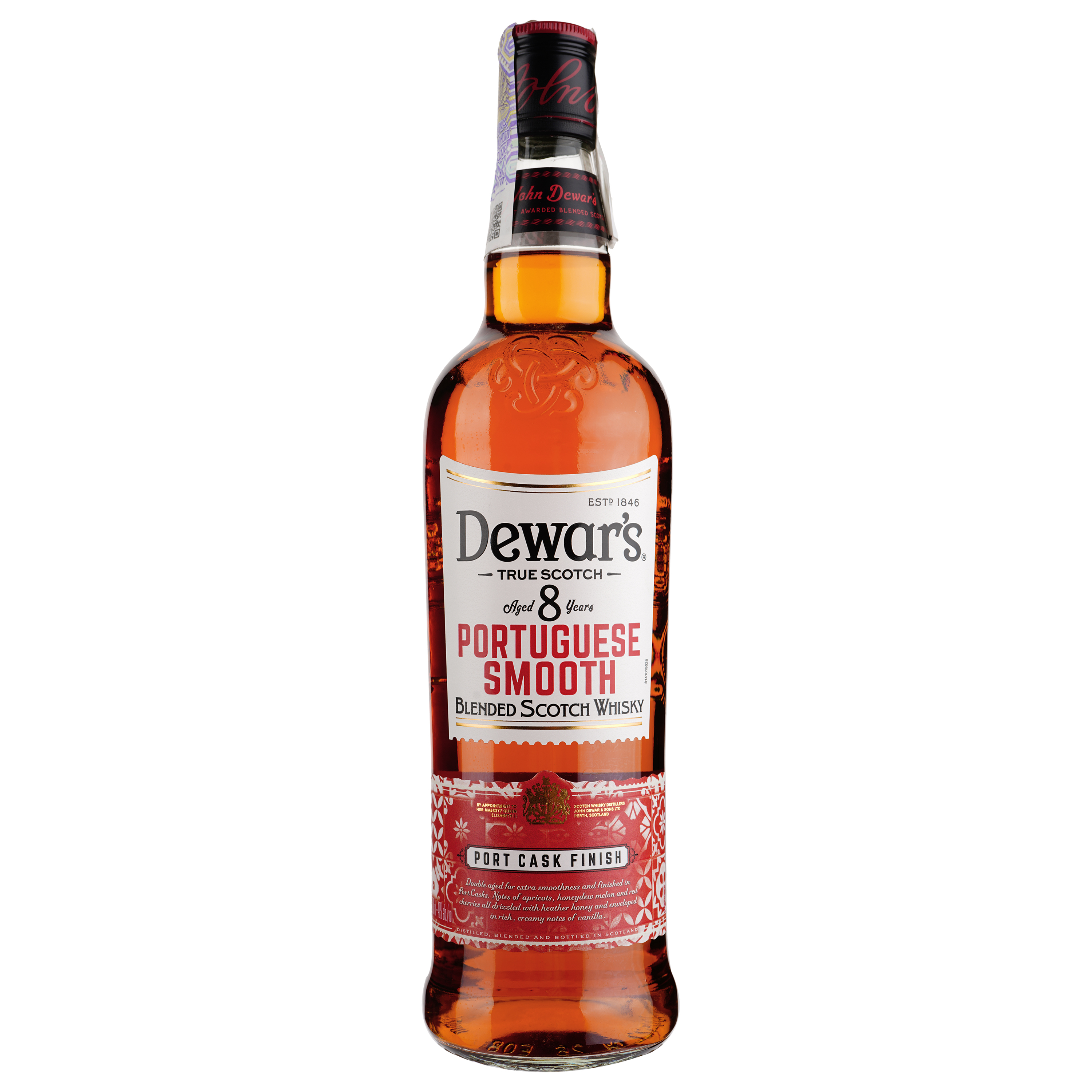 Віскі Dewar's Portuguese Smooth 8 YO Blended Scotch Whisky, 40%, 0,7 л (878771) - фото 1
