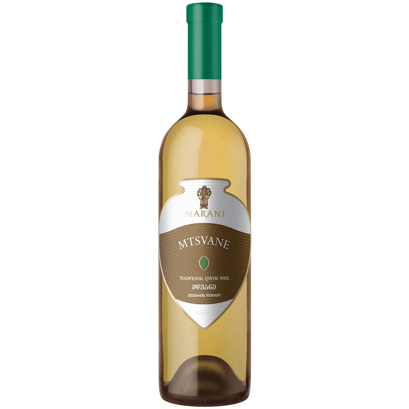 Вино Marani Qvevri Mtsvane, белое, сухое, 13%, 0,75 л - фото 1