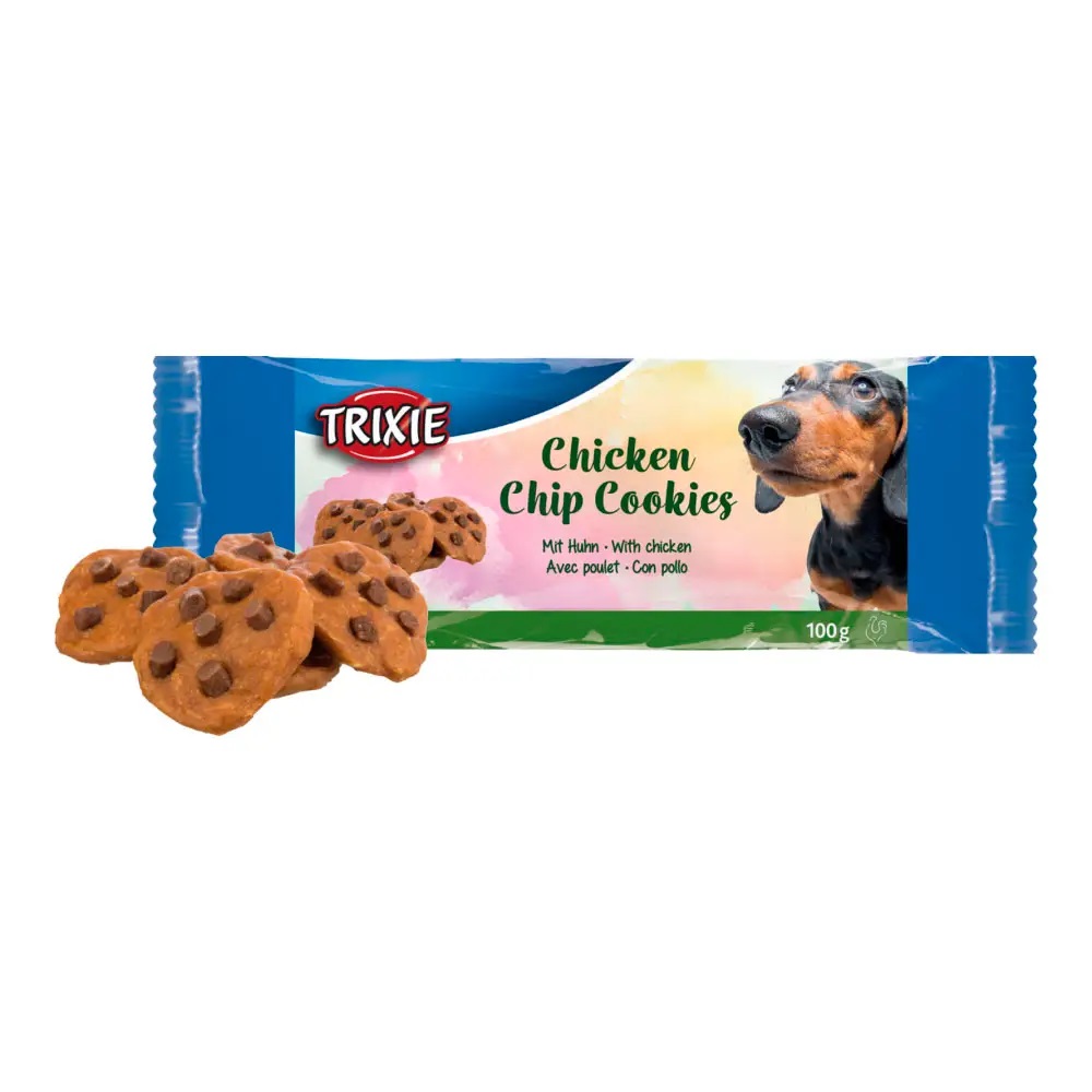 Лакомства для собак Trixie Chicken Chip Cookies, печенье и курица, 100 г (31651) - фото 2
