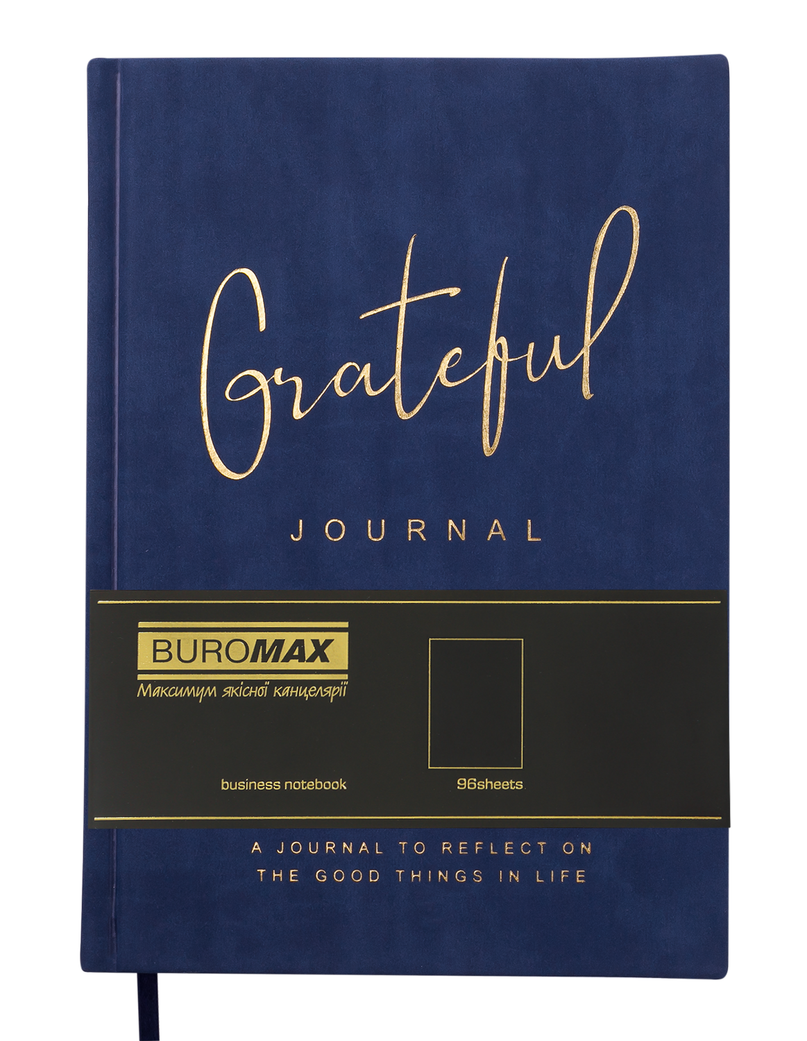 Блокнот деловой Buromax Grateful А5 96 л. без линирования обложка искусственная кожа синий (BM.295019-02) - фото 2