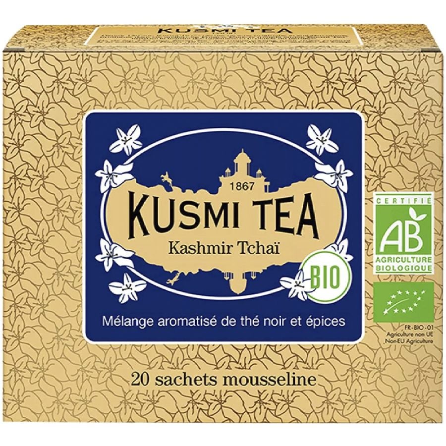 Чай черный Kusmi Tea Kashmir Tchai органический 40 г (20 шт. х 2 г) - фото 1