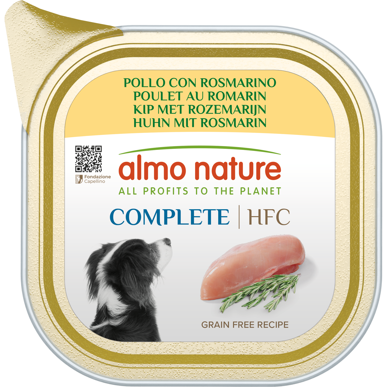 Влажный корм для собак Almo Nature HFC Dog Complete с курицей и розмарином 150 г - фото 1