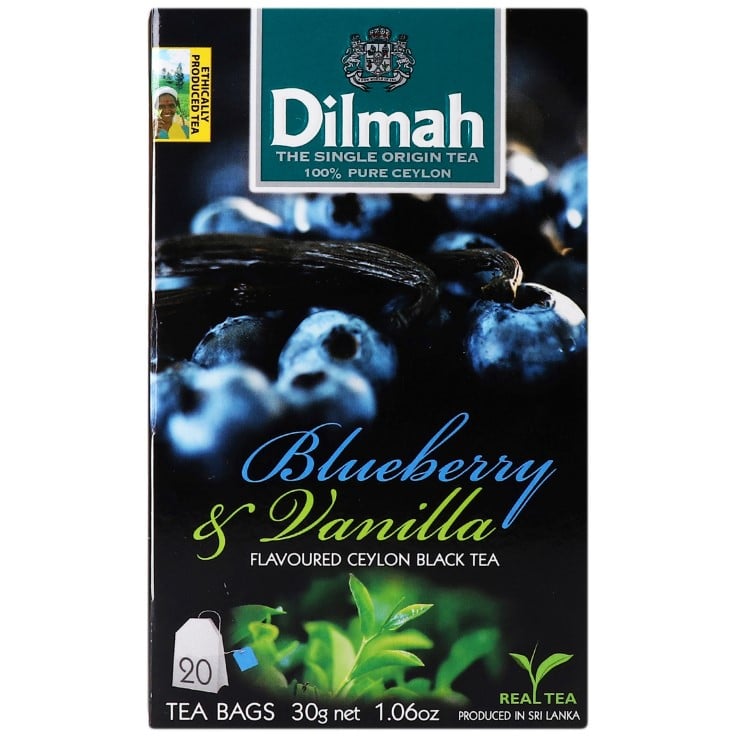 Чай черный Dilmah Blueberry&Vanilla, 30 г (20 шт. х 1.5 г) (896863) - фото 2