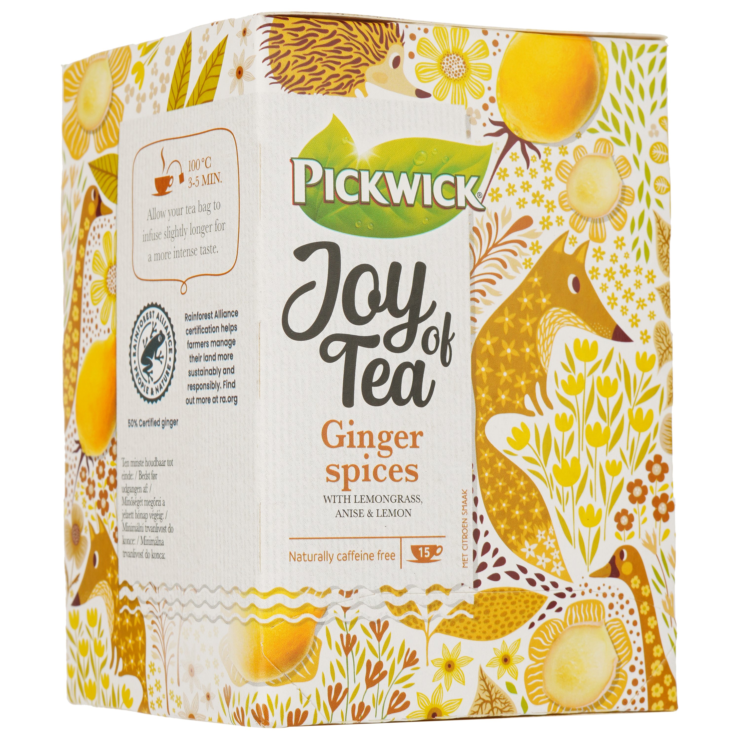 Чай трав'яний Pickwick імбирно-пряний, 22.5 г (15 шт. х 1.5 г) (907485) - фото 3