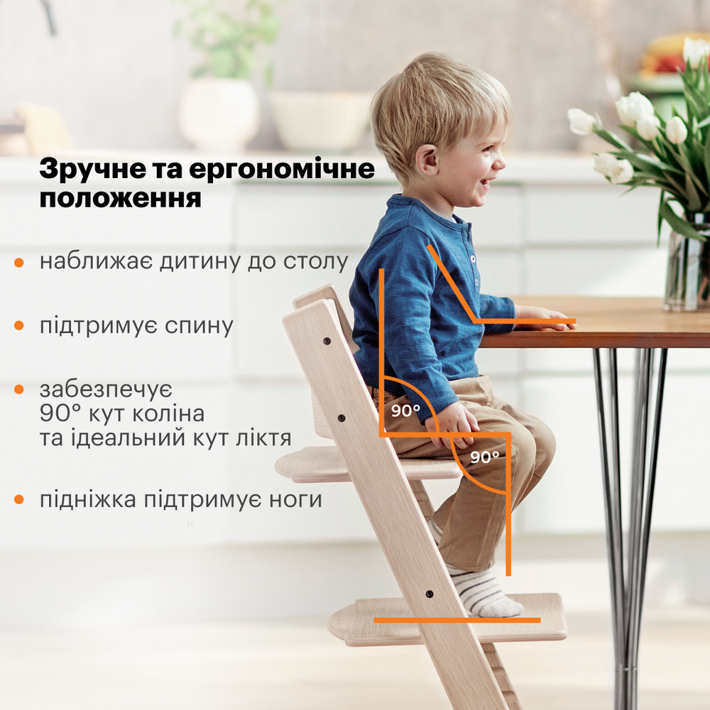 Набор Stokke Baby Set Tripp Trapp Sunflower Yellow: стульчик и спинка с ограничителем (k.100137.15) - фото 6