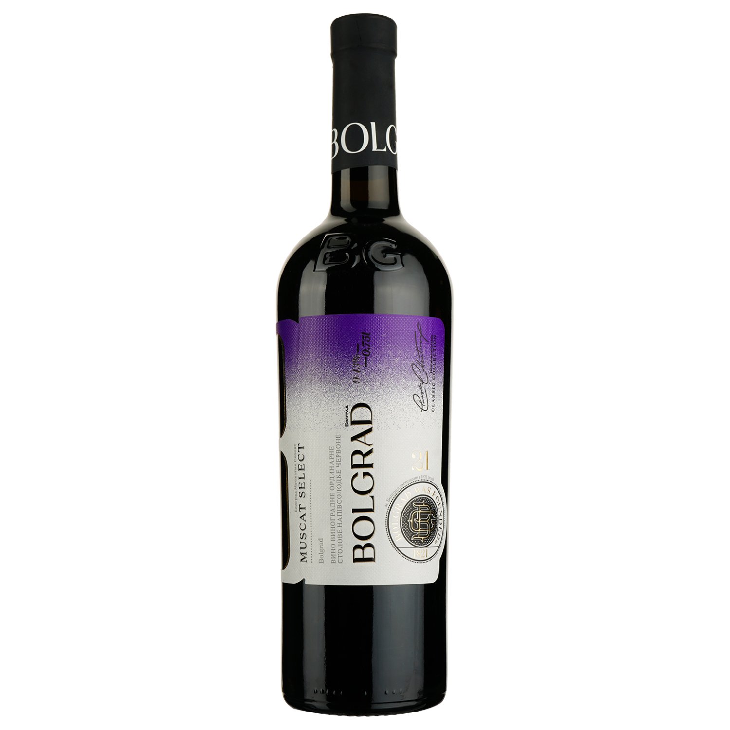 Вино Bolgrad Muscat Select, 9-13%, 0,75 л (556643) - фото 1