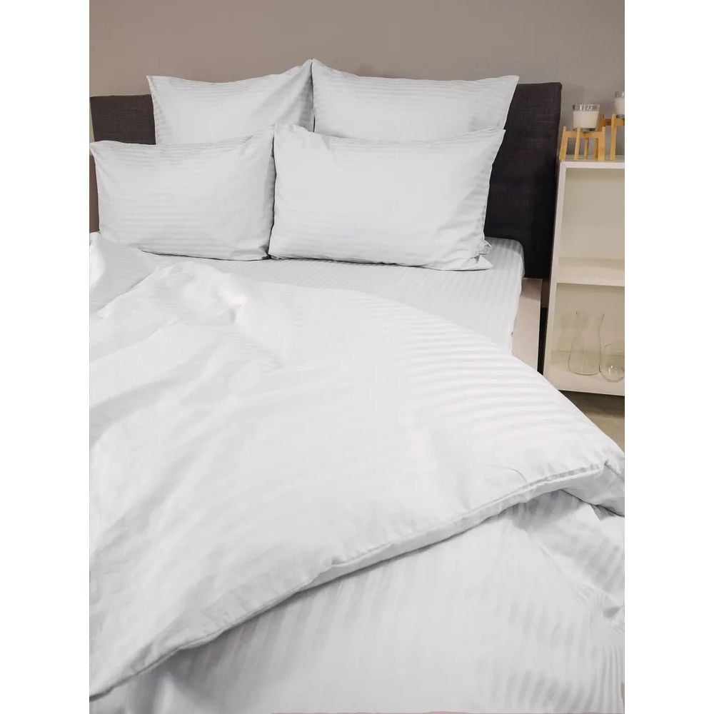 Комплект постельного белья LightHouse Sateen Stripe White евростандарт белый (603661_2,0) - фото 6