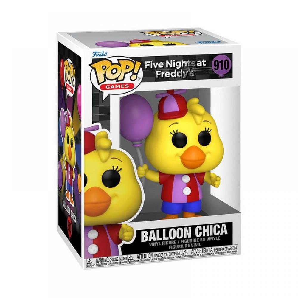 Фігурка Funko Pop Фанко Поп Five Nights at Freddy's  Balloon Chica 5 ночей з Фредді Чика 10 см FP FN C 910 - фото 3