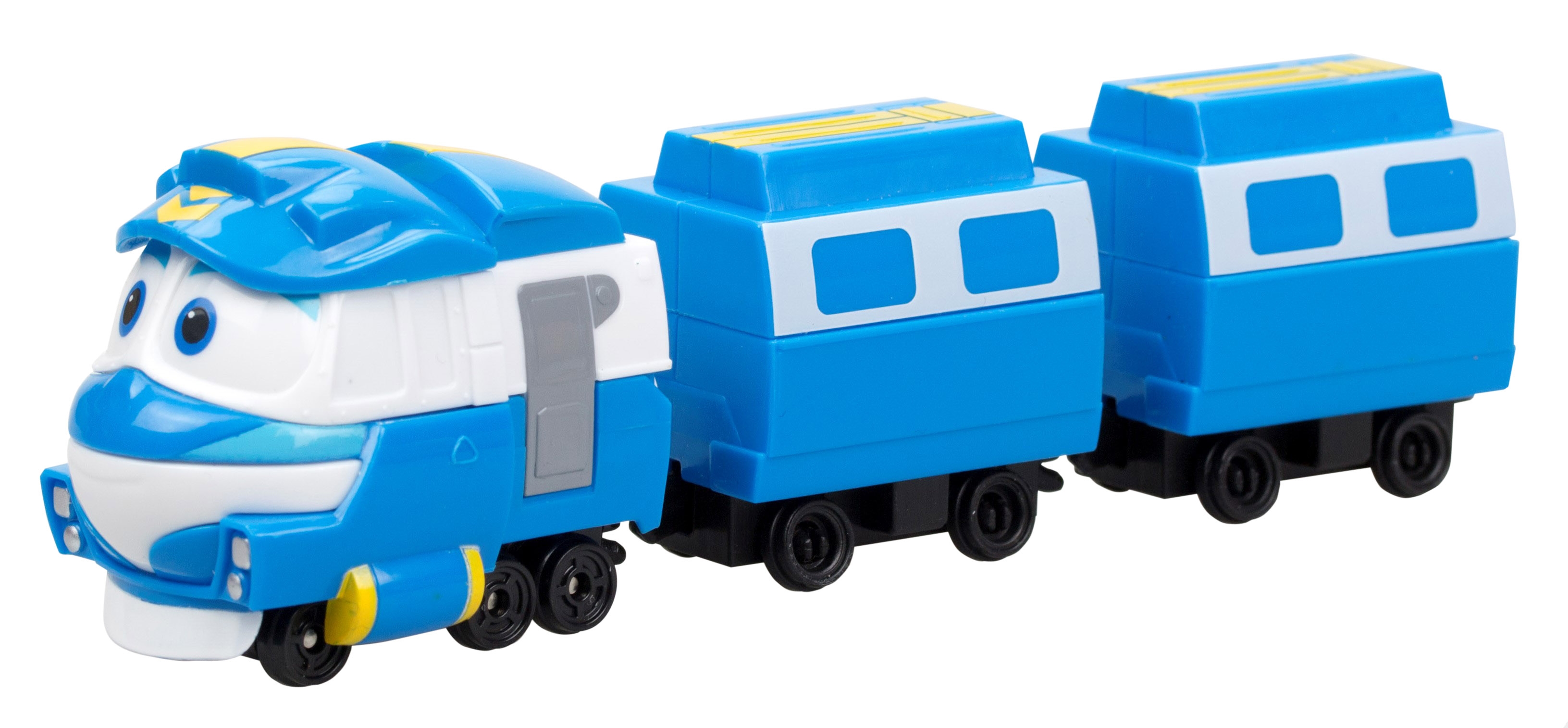Паровозик з двома вагонами Silverlit Robot Trains Кей (80176) - фото 1