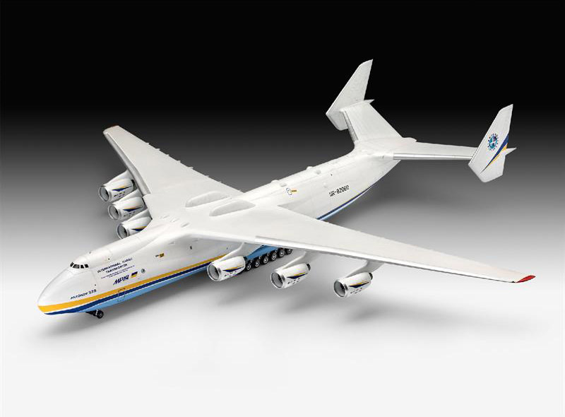 Сборная модель Revell Грузовой самолет Antonov АН-225 Мрия, уровень 5, масштаб 1:144, 203 детали (RVL-04958) - фото 4