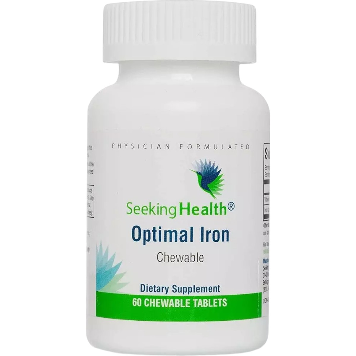 Железо Seeking Health Optimal Iron Chewable 10 мг 60 жевательных таблеток - фото 1