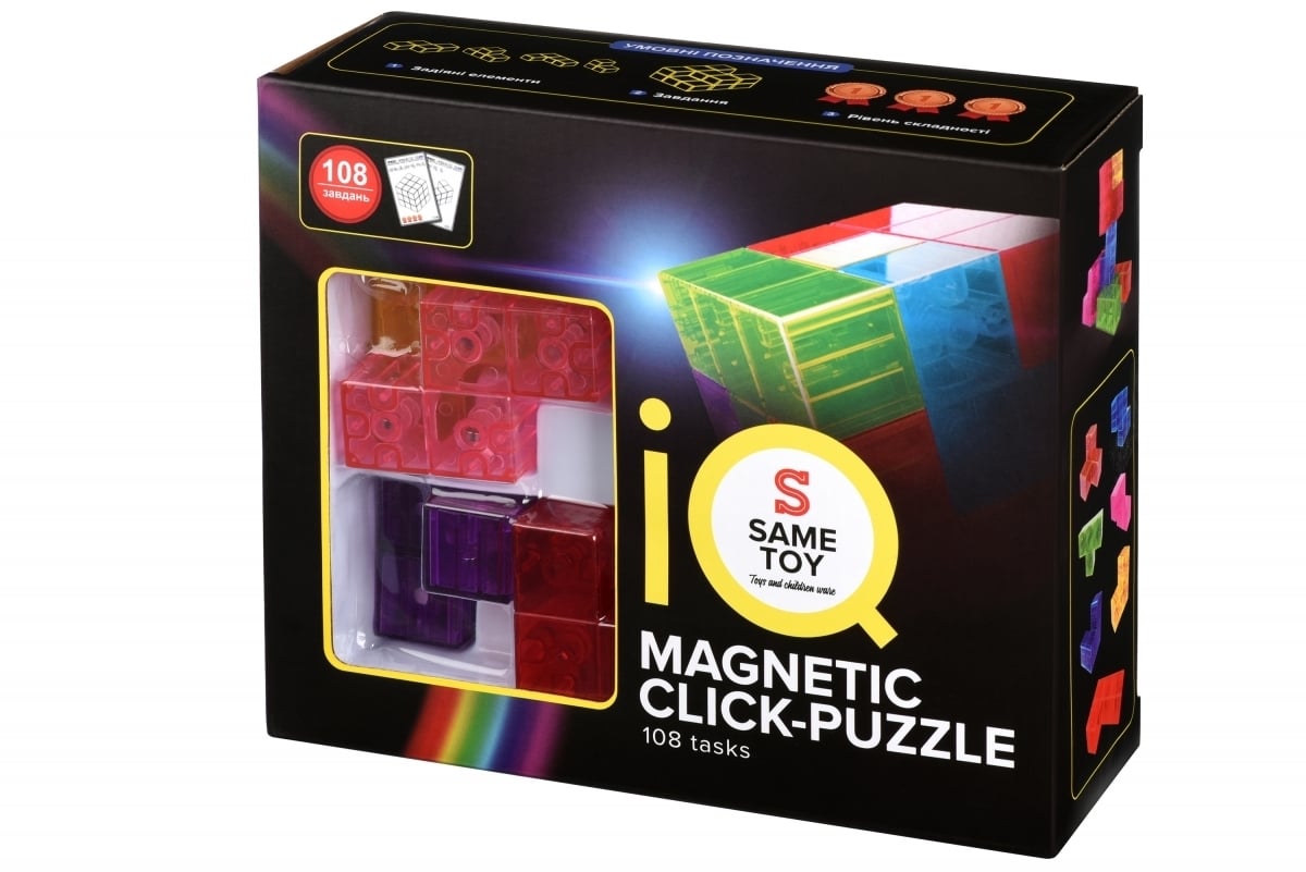 Настольная игра Same Toy IQ Magnetic Click-Puzzle (730AUT) - фото 7