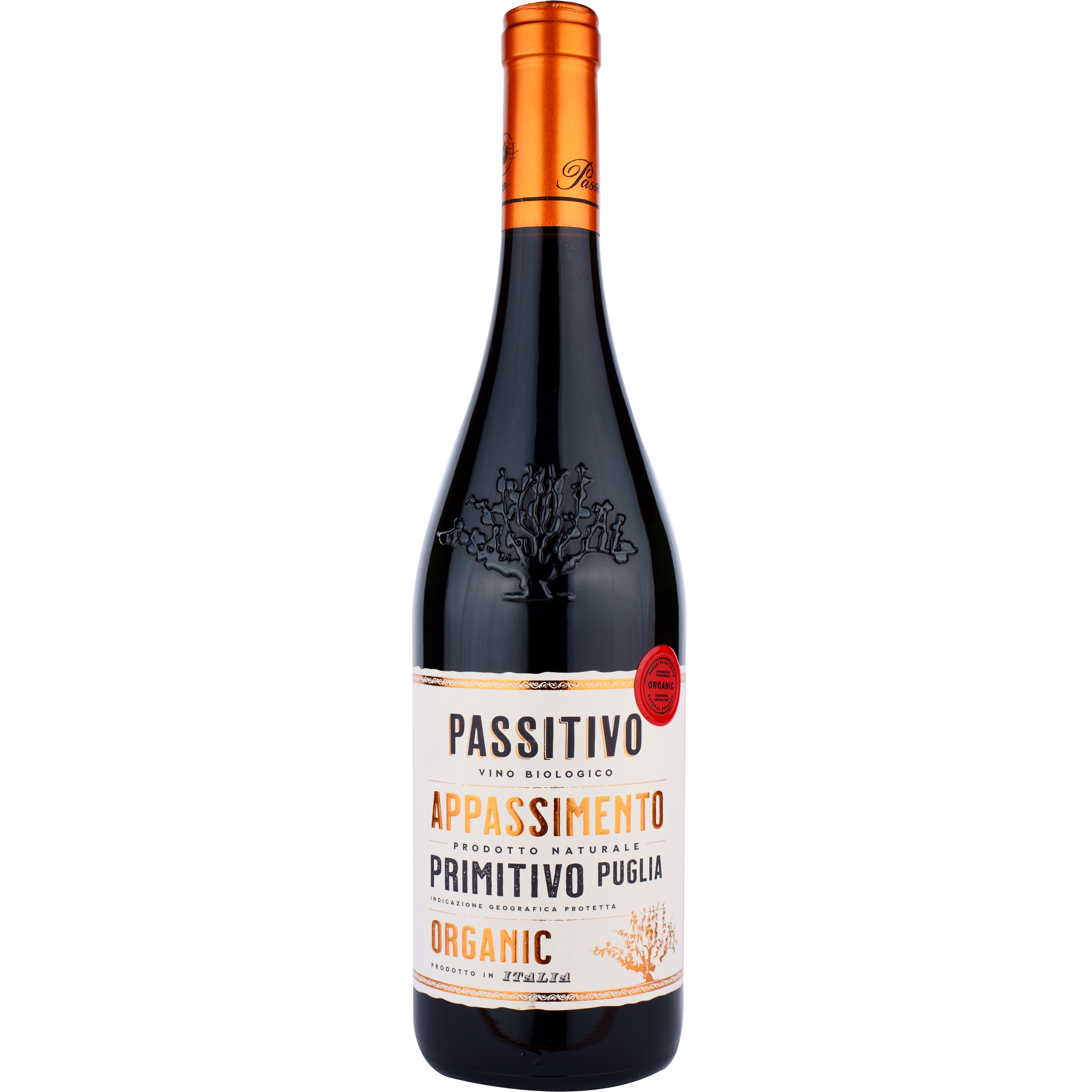 Вино Paololeo Passitivo Primitivo Organic Puglia IGT, красное, 0,75 л - фото 1